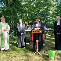 Gottesdienst und Begegnung am Ort des ehemaligen Klosters