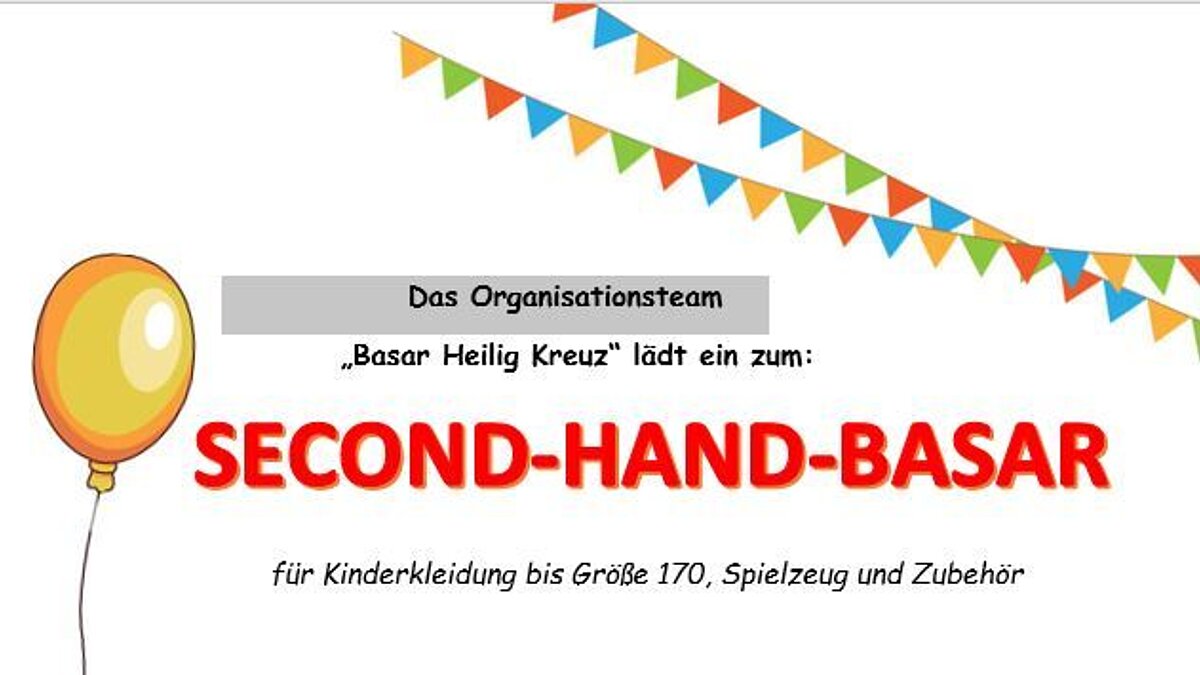 Frühling-Sommer-Secondhandbasar für Kindersachen in Weilburg