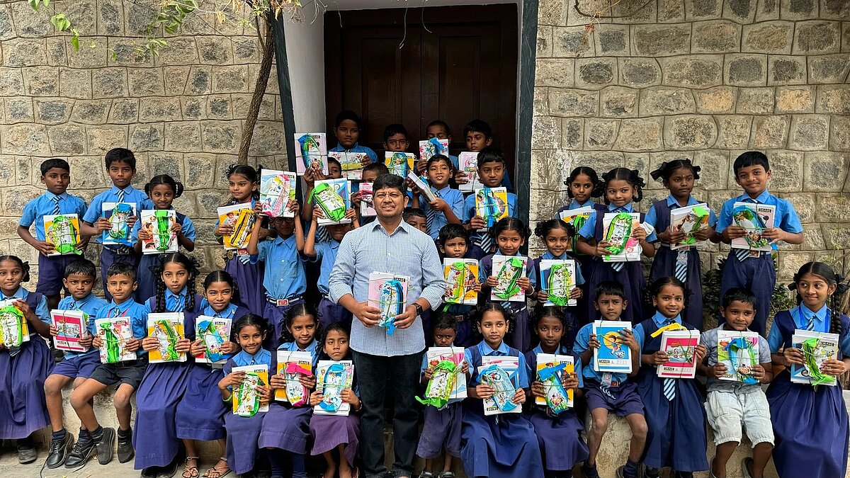 Schulprojekt in Indien unterstützt